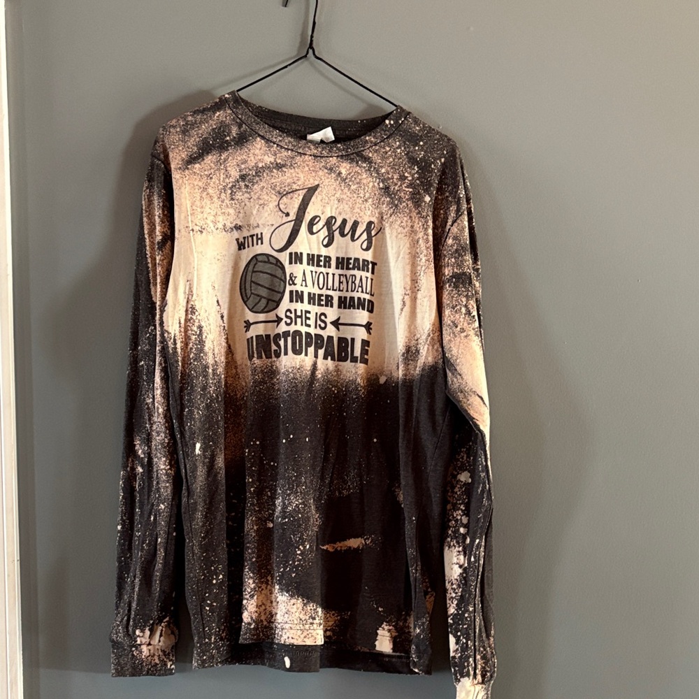 Bella Canvas Black and Tan Long Sleeve Tee